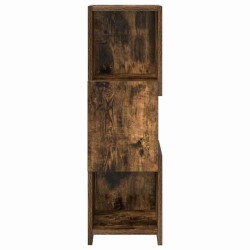Meuble d'angle Chêne fumé 25,5x25x80cm Bois d'ingénierie 581236581236