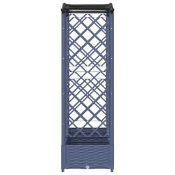 Lit Élevé avec Treillis et Toit Gris 207 x 40 x 123 cm PP 581237581237