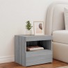 Table de chevet avec lumières LED sonoma gris 50x40x45 cm 581241581241