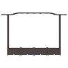 Lit Élevé avec Treillis et Toit Marron 207 x 40 x 123 cm PP 581244581244