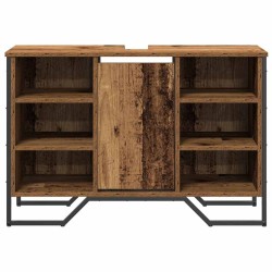 Meuble de Lavabo de Salle de Bain Bois Ancien 91 x 35 x 60 cm 581251581251