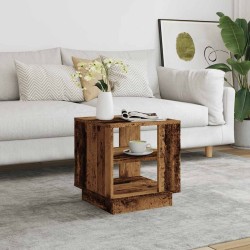 Table basse vieux bois 40x40x43 cm bois d'ingénierie 581252581252