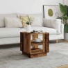 Table basse vieux bois 40x40x43 cm bois d'ingénierie 581252581252