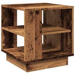 Table basse vieux bois 40x40x43 cm bois d'ingénierie 581252581252