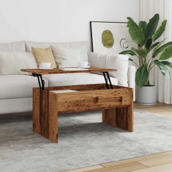 Table basse vieux bois 80x50,5x41,5 cm bois d'ingénierie 581253581253