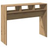 Table console chêne artisanal 105x30x80 cm bois d'ingénierie 581255581255