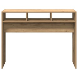 Table console chêne artisanal 105x30x80 cm bois d'ingénierie 581255581255