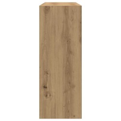 Table console chêne artisanal 105x30x80 cm bois d'ingénierie 581255581255