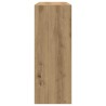 Table console chêne artisanal 105x30x80 cm bois d'ingénierie 581255581255