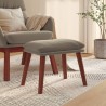 Repose-pied Gris clair 45x29,5x35 cm Velours 581259581259