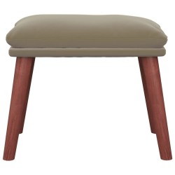 Repose-pied Gris clair 45x29,5x35 cm Velours 581259581259