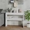 Table console blanc 102x30x80 cm bois d'ingénierie 581261581261