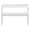 Table console blanc 102x30x80 cm bois d'ingénierie 581261581261