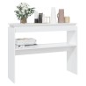 Table console blanc 102x30x80 cm bois d'ingénierie 581261581261