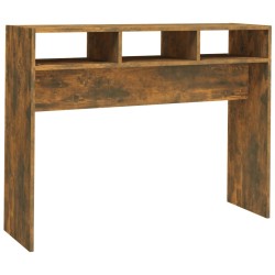 Table console Chêne fumé 105x30x80 cm Bois d'ingénierie 581264581264