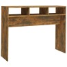 Table console Chêne fumé 105x30x80 cm Bois d'ingénierie 581264581264