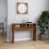 Table console Chêne fumé 105x30x80 cm Bois d'ingénierie 581264581264