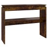 Table console Chêne fumé 102x30x80 cm Bois d'ingénierie 581265581265