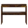 Table console Chêne fumé 102x30x80 cm Bois d'ingénierie 581265581265