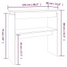 Table console Chêne fumé 102x30x80 cm Bois d'ingénierie 581265581265