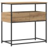 Table console Chêne artisanal 75 x 40 x 75 cm Bois d'ingénierie 581266581266