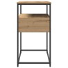 Table console Chêne artisanal 75 x 40 x 75 cm Bois d'ingénierie 581266581266