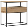 Table console Chêne artisanal 75 x 40 x 75 cm Bois d'ingénierie 581266581266