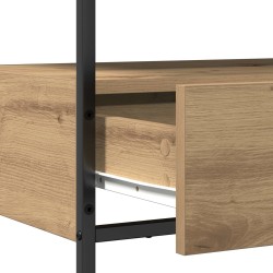 Table console Chêne artisanal 75 x 40 x 75 cm Bois d'ingénierie 581266581266