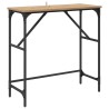 Table console Chêne artisanal 75 x 32 x 75 cm Bois d'ingénierie 581267581267