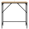 Table console Chêne artisanal 75 x 32 x 75 cm Bois d'ingénierie 581267581267