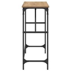 Table console Chêne artisanal 75 x 32 x 75 cm Bois d'ingénierie 581267581267