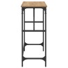 Table console Chêne artisanal 75 x 32 x 75 cm Bois d'ingénierie 581267581267