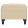 Repose-pied Crème 70x55x41 cm Tissu microfibre 581268581268