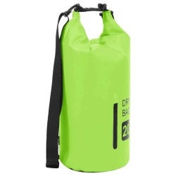 Sac sec avec fermeture éclair Vert 20 L PVC 581269581269