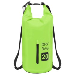 Sac sec avec fermeture éclair Vert 20 L PVC 581269581269