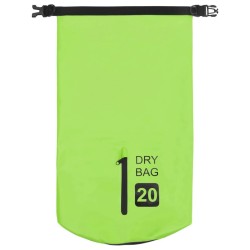 Sac sec avec fermeture éclair Vert 20 L PVC 581269581269