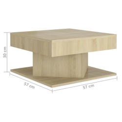 Table basse Chêne sonoma 57x57x30 cm Bois d’ingénierie 581273581273