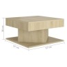 Table basse Chêne sonoma 57x57x30 cm Bois d’ingénierie 581273581273