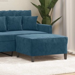 Repose-pied Bleu 70x55x41 cm Velours 581277581277