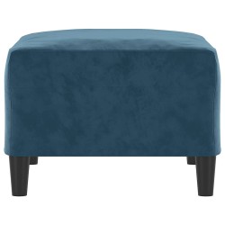 Repose-pied Bleu 70x55x41 cm Velours 581277581277
