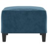 Repose-pied Bleu 70x55x41 cm Velours 581277581277
