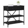 Table console avec tiroir Chêne noir 75 x 34,5 x 75 cm bois 581280581280