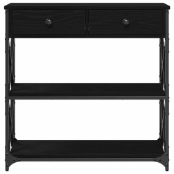 Table Console avec tiroir Chêne noir 75 x 28 x 75 cm 581281581281