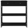 Table Console avec tiroir Chêne noir 75 x 28 x 75 cm 581281581281