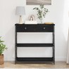 Table Console avec tiroir Chêne noir 75 x 28 x 75 cm 581281581281