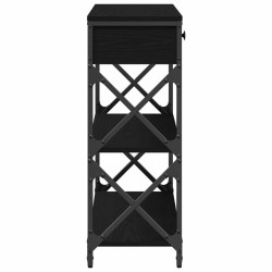 Table Console avec tiroir Chêne noir 75 x 28 x 75 cm 581281581281