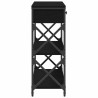 Table Console avec tiroir Chêne noir 75 x 28 x 75 cm 581281581281
