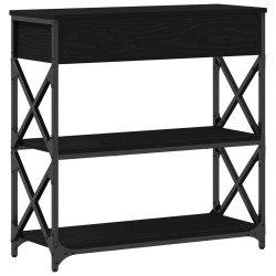 Table Console avec tiroir Chêne noir 75 x 28 x 75 cm 581281581281