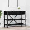 Table console avec tiroir Chêne noir 100 x 34,5 x 75 cm bois 581283581283