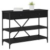 Table console avec tiroir Chêne noir 100 x 34,5 x 75 cm bois 581283581283